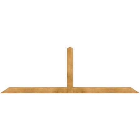 Ekena Millwork Portland Rough Sawn Timber Gable Bracket, Western Red Cedar, 96"W x 32"H x 4"D x 4"F, 8/12 Pitch GBW096X32X0404POR00RWR